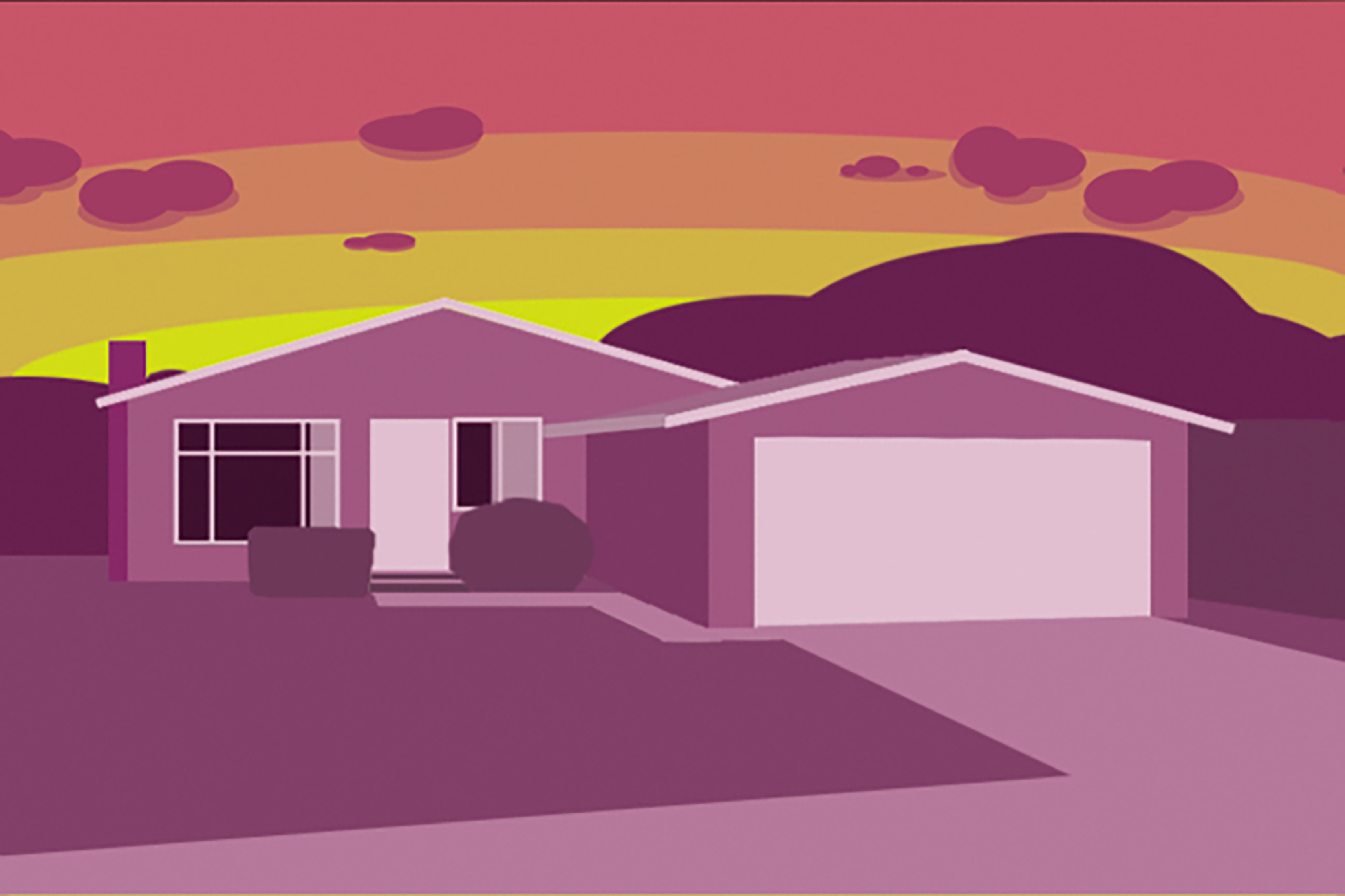 Still view from Kota Ezawa: Three Works at MIT List Visual Arts Center, 2007.