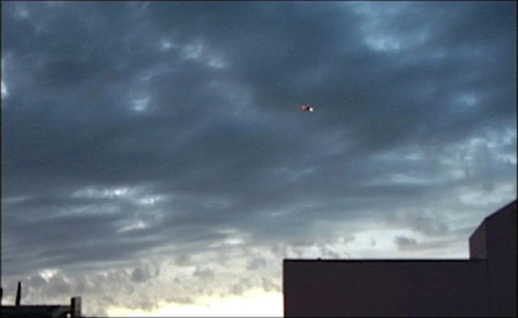 A cloudy sky. 