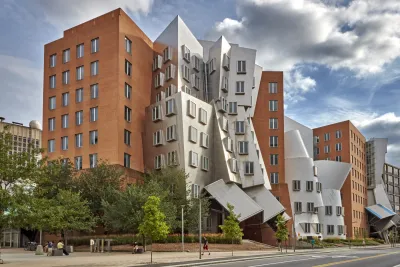 Frank Gehry's Ray and Maria Stata Center is situated on MIT Campus.