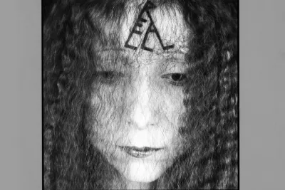 Book cover for Still Performances features a black and white image of a girl's face.