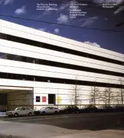 Publication cover for Artists and Architects Collaborate: Designing the Wiesner Building features a photo of the Wiesner Building's exterior.