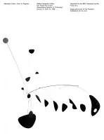 Publication cover for Alexander Calder: Artist as Engineer features a mobile by Calder.