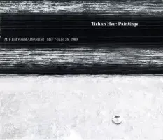 Book cover for Tishan Hsu: Paintings features a black and white color field.