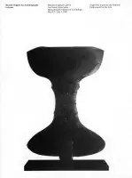 Book cover for Beverly Pepper: An Autobiography in Form features a black, hourglass shaped sculpture.