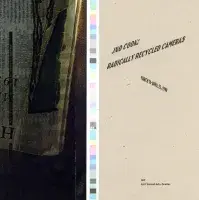 Book cover for Jno Cook: Radically Recycled Cameras features beige on the right and a colorful spine.