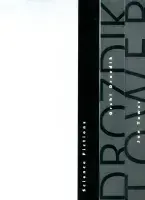 White book cover for Orshi Drozdik, Jon Tower: Science Fictions with a black stripe followed by a blue section with the title.