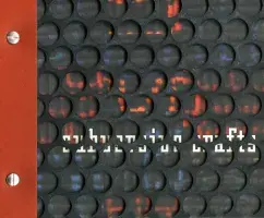 Book cover for Subversive Crafts featuring black circles with paint on them and red binding.