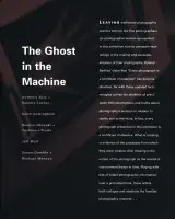 Book cover for Ghost in the Machine featuring intro text on the right side and a faded handprint in the upper left corner.