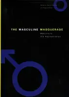 Black book cover for The Masculine Masquerade: Masculinity and Representation featuring a cobalt blue mars symbol to represent the male sex.