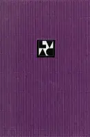 Textured purple book cover for 19 Projects: Artists-in-Residence at the MIT List Visual Arts Center featuring the LVAC black and white logo in the center.