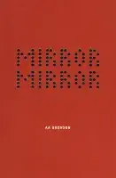 Red book cover for Mirror Mirror featuring the exhibition title written in letters made of black circles.