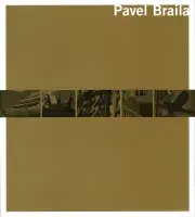 Book cover for Pavel Braila featuring a gold cover with a strip or black and white images running across the center.