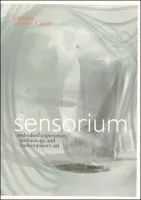 Book cover for Sensorium: Embodied Experience, Technology, and Contemporary Art featuring an image that resembles smoke swirling about.