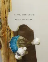 Book cover for Davis, Cherubini: in Contention featuring an image of a wooden sculpture as the background.