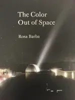 Book cover for The Color Out of Space featuring a night sky lit only by light illuminating from buildings in the foreground.