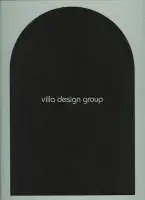 Book cover for Villa Design Group Tragedy Machine featuring a large, black tomb shape with the title in the center.
