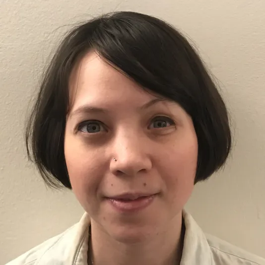 Headshot of artist Emilie Gossiaux