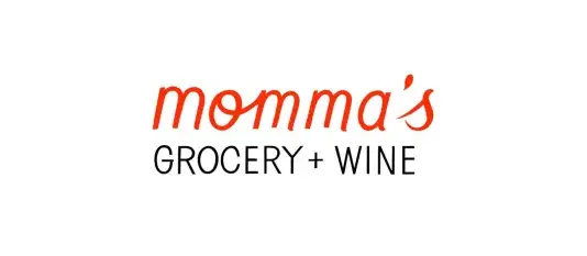Logo for Momma's Grocery + Wine. Text reads "Momma's GROCERY + WINE"