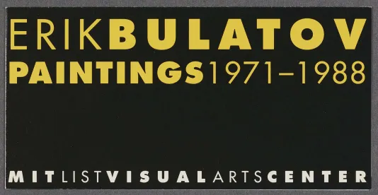 Erik Bulatov: Paintings 1971-1988 postcard