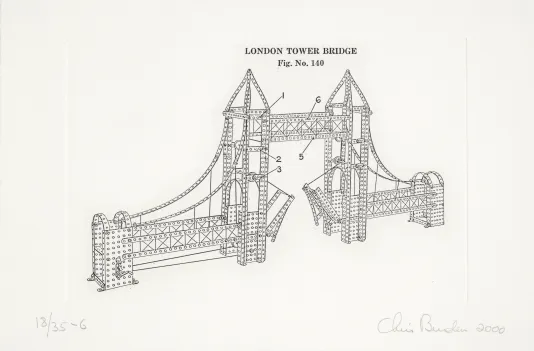 Blue print for a tall bride drawn in a thin black outline.