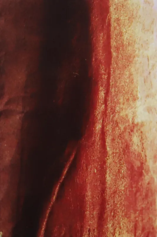 Maroon background that fades to lighter maroon from left to right and has an increasingly rough texture on the right.