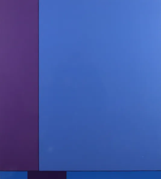 Blue and purple rectangles take up the entirety of the canvas.