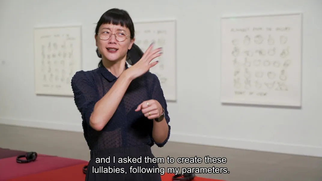 Preview image for the video "Christine Sun Kim: Off The Charts". Preview image for the video "Christine Sun Kim: Off The Charts".