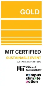 Certification logo for MIT Certified Sustainable Event Campus Climate Action