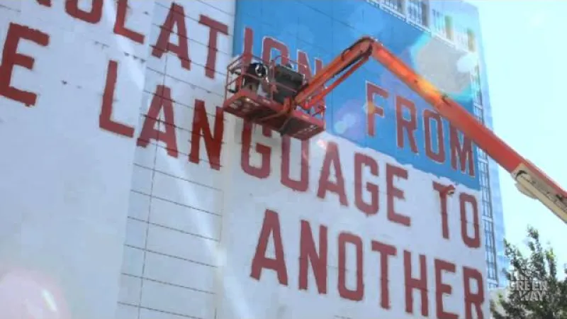 Preview image for the video "Lawrence Weiner Timelapse".